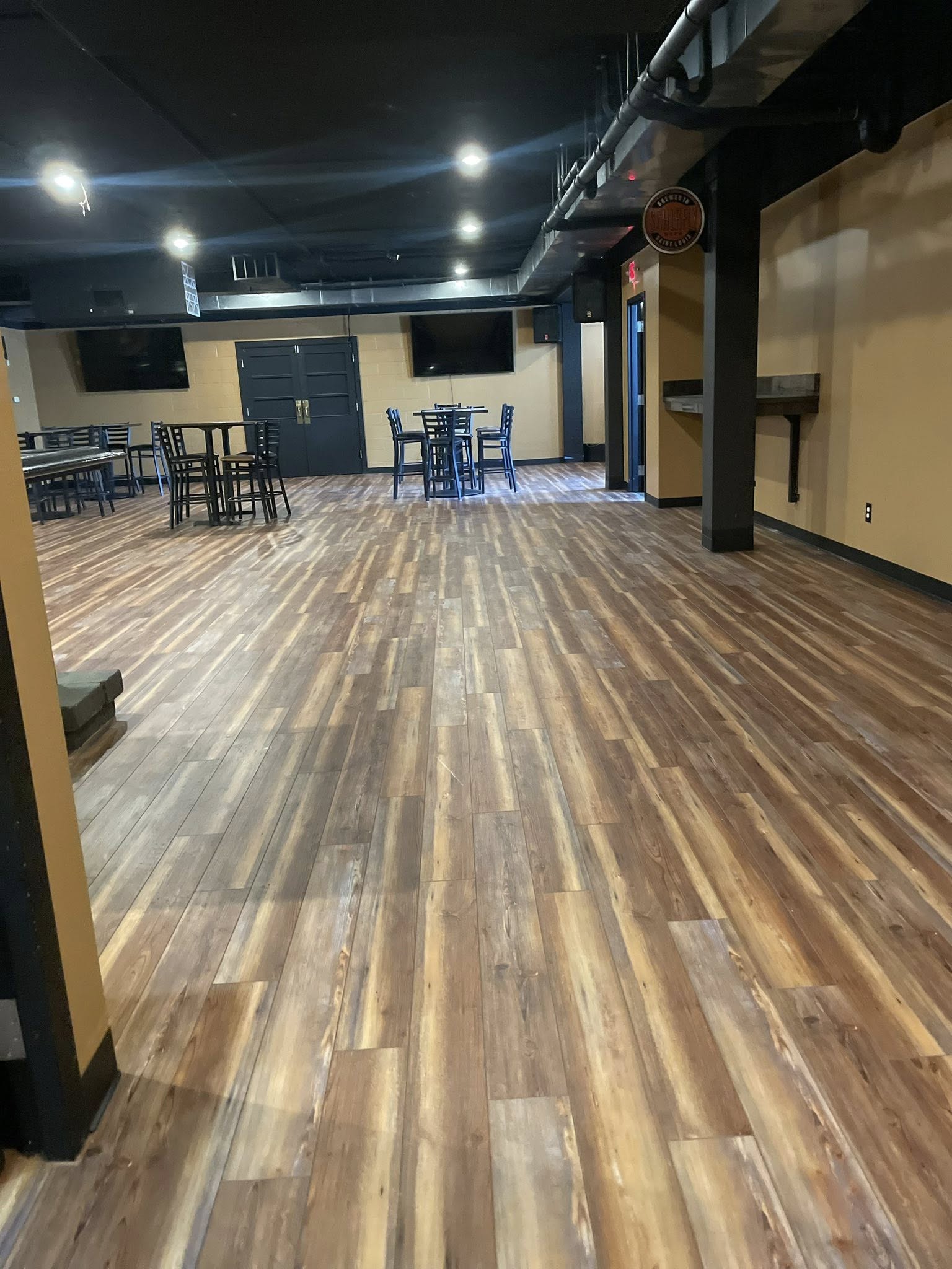 Downstairs at Honky Tonk Troy set up for a private event