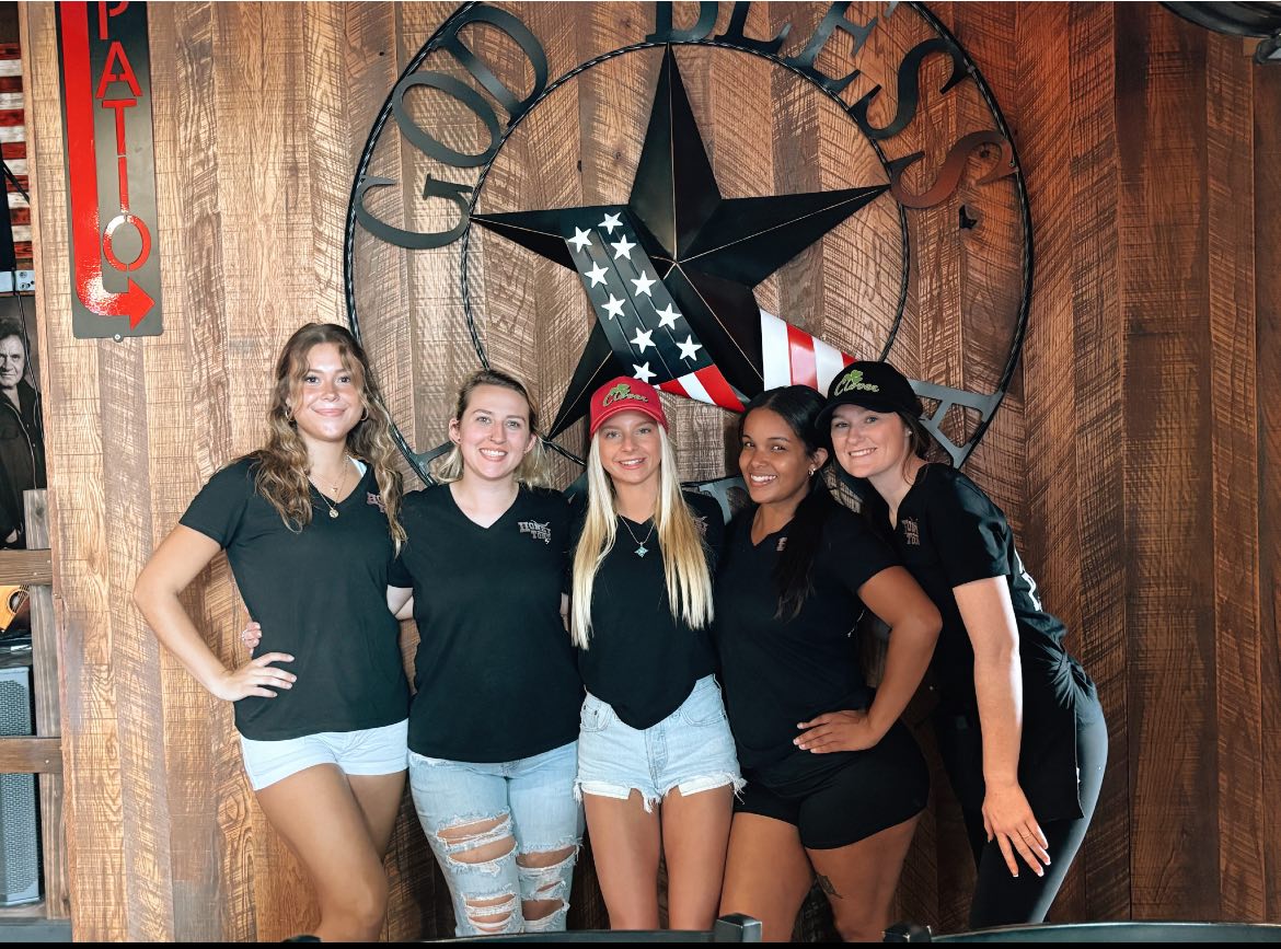Staff at the God Bless America star wall